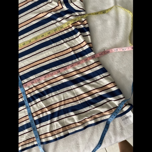 New Madewell Whisper Stripe Ringer Tee Shirt XXL - Picture 4 of 12